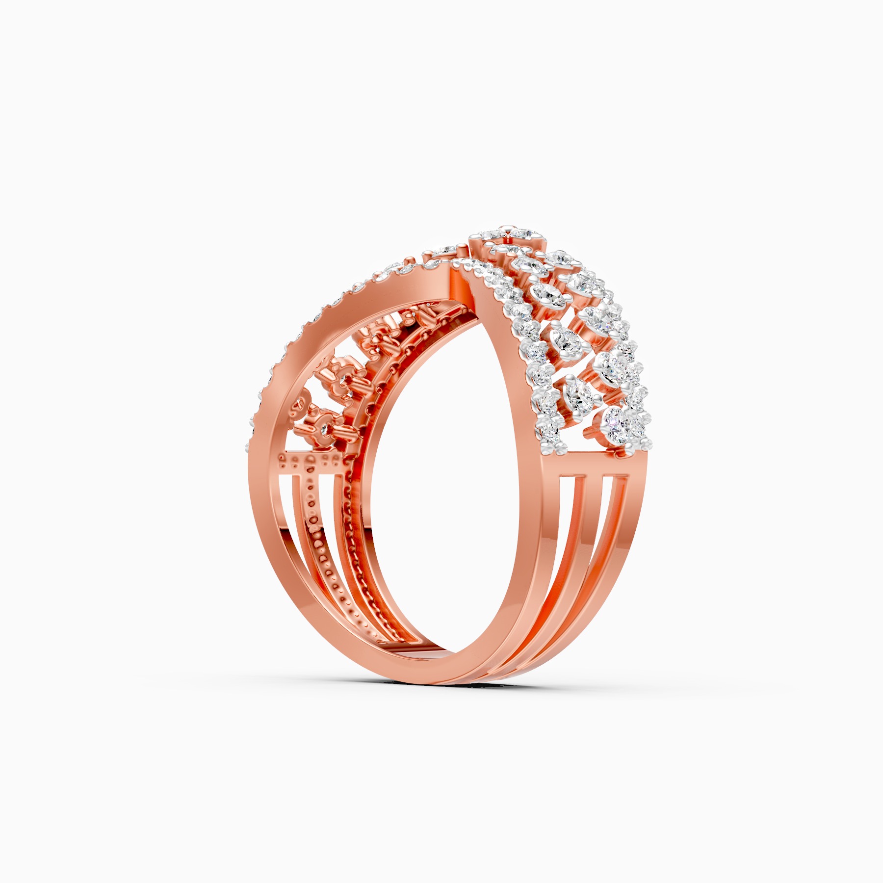 Crown Charm Lab Grown Diamond Ring